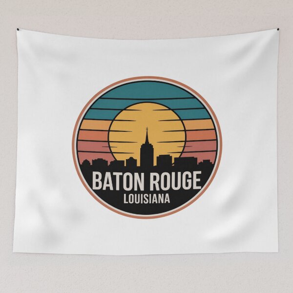 Item preview, Baton Rouge Louisiana: Sunset Skyline Large Centered Golden Sun  designed and sold by CircinusStore.