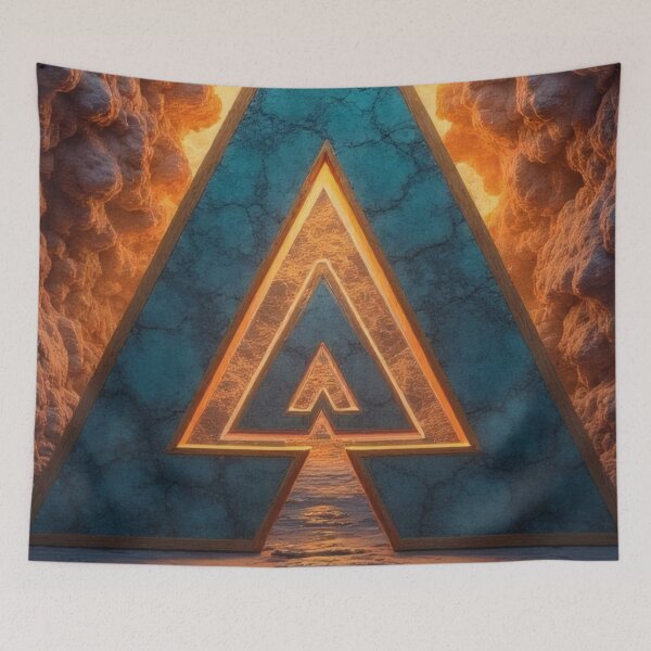 Item preview, Triangular portal in a mystical world designed and sold by Mianku | Für das Leben.