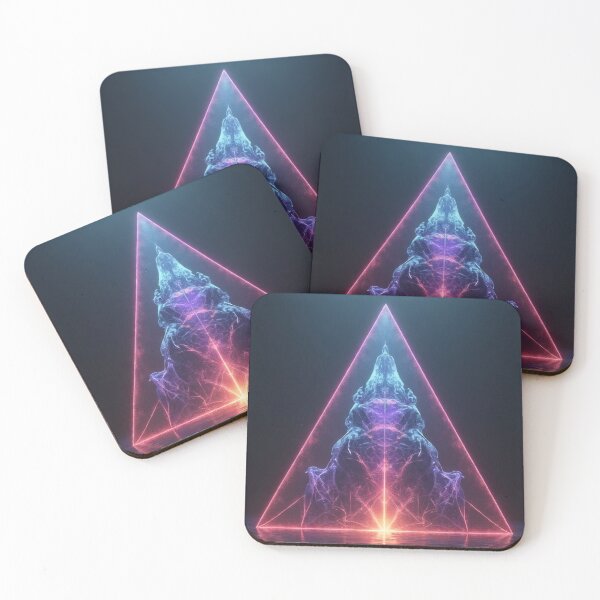 Item preview, Luminous triangular structure above reflecting water designed and sold by Mianku | Für das Leben.