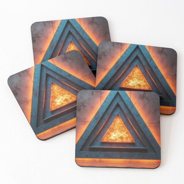 Item preview, Illuminated triangle in an industrial setting designed and sold by Mianku | Für das Leben.