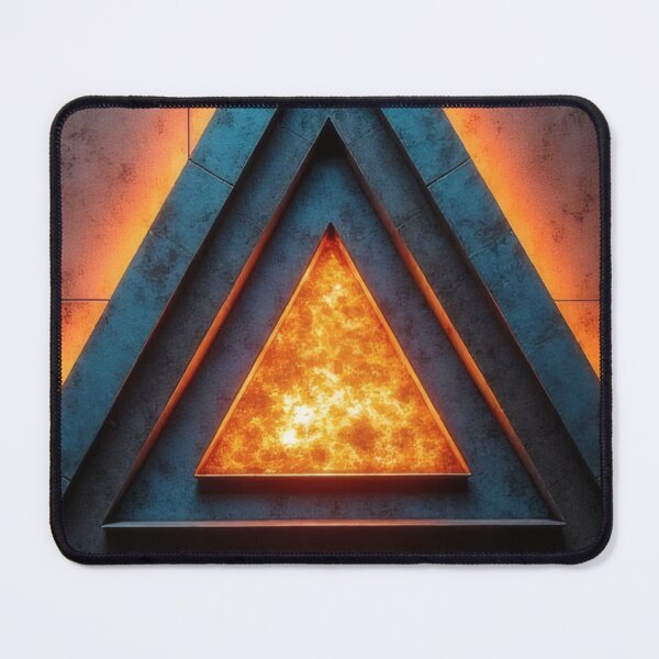 Item preview, Illuminated triangle in an industrial setting designed and sold by Mianku | Für das Leben.