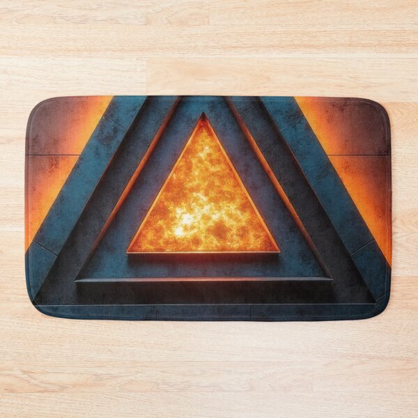 Item preview, Illuminated triangle in an industrial setting designed and sold by Mianku | Für das Leben.