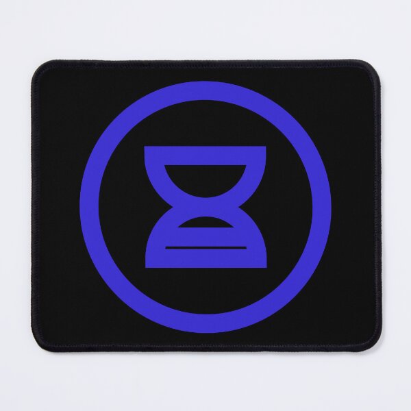 Item preview, Bold Blue Balance Bitches Hourglass Circle Logo designed and sold by LekkieStudioArt.