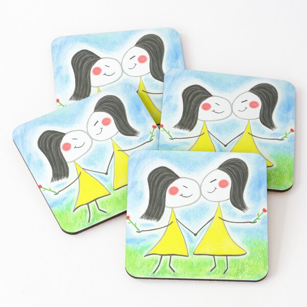 Item preview, Two Little Girls Side by Side designed and sold by Ameljor Designs.