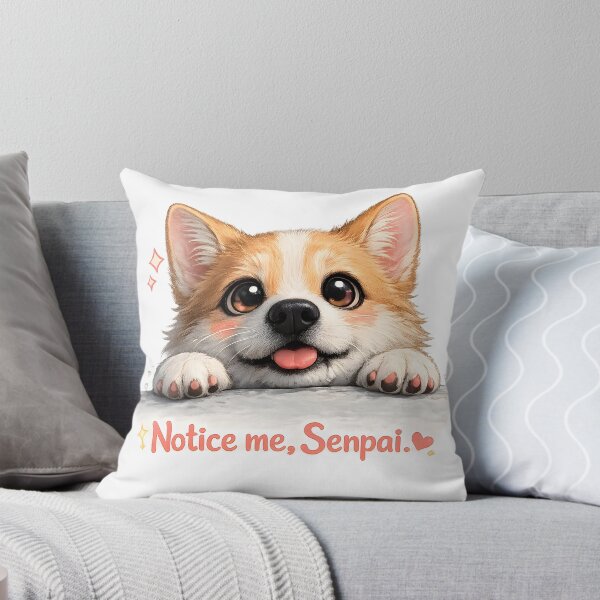 Item preview, Notice Me Senpai Corgi - Cute Anime Style Puppy Dog designed and sold by ChubbyGoong.