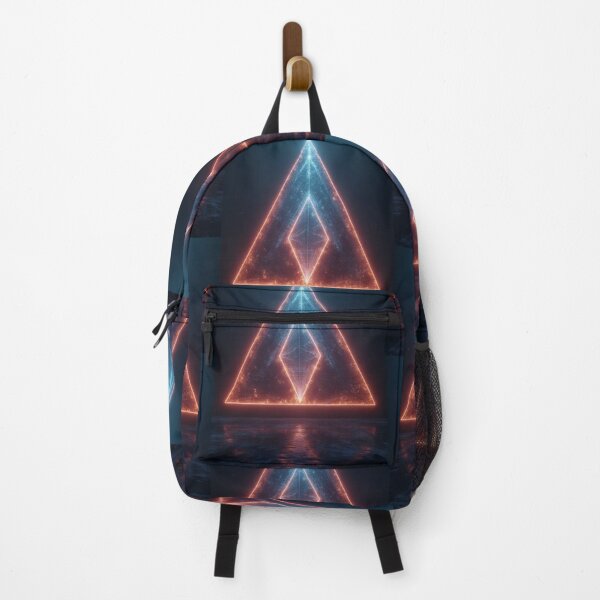 Item preview, Luminous triangles and reflection on a dark background designed and sold by Mianku | Für das Leben.
