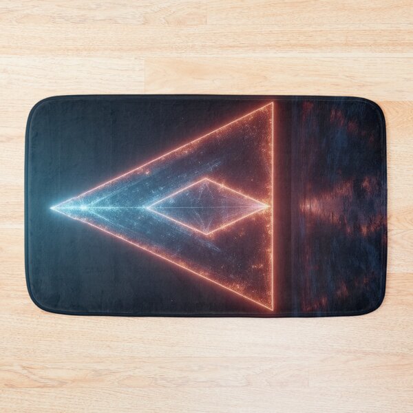 Item preview, Luminous triangles and reflection on a dark background designed and sold by Mianku | Für das Leben.