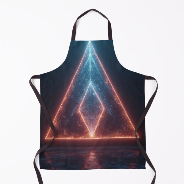 Item preview, Luminous triangles and reflection on a dark background designed and sold by Mianku | Für das Leben.