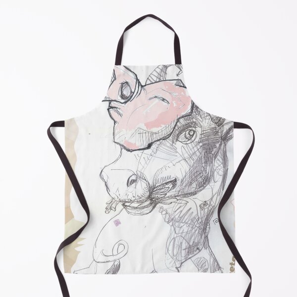Item preview, Vegetarian Bull With Pig Mask (Original Painting by ACCI) designed and sold by VanyssaGraphics.