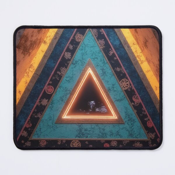Item preview, Framed triangles with neon lights and patterns designed and sold by Mianku | Für das Leben.
