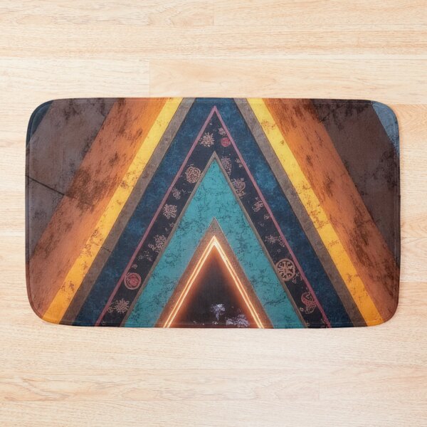 Item preview, Framed triangles with neon lights and patterns designed and sold by Mianku | Für das Leben.
