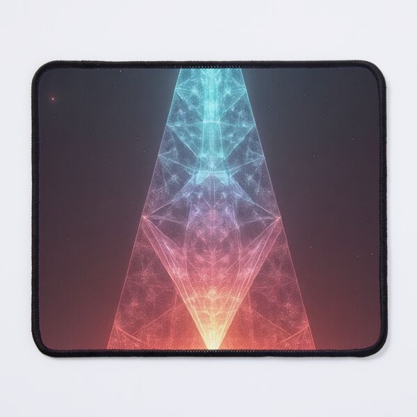 Item preview, Illuminated pyramid by the water under a starry sky designed and sold by Mianku | Für das Leben.