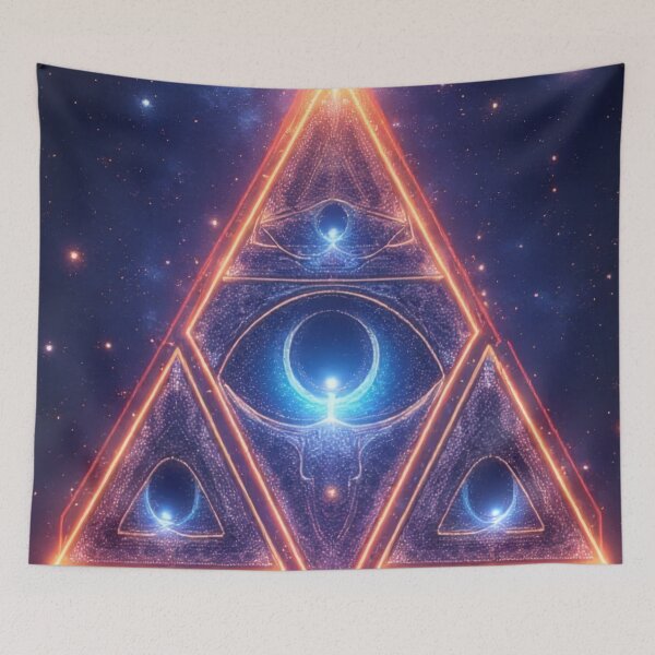 Item preview, Cosmic Pyramid: Eye of Eternal Wisdom designed and sold by Mianku | Für das Leben.