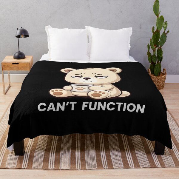 Item preview, Cant Function - Tired Bear Funny Coffee Mood designed and sold by DONT ASK CLUB.