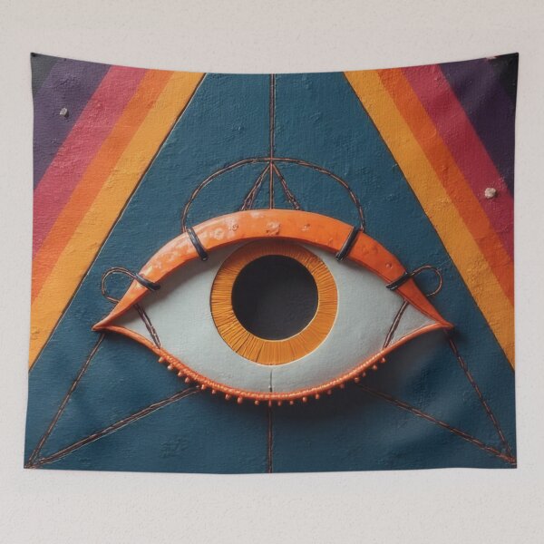 Item preview, All-seeing eye in a cosmic pyramid designed and sold by Mianku | Für das Leben.
