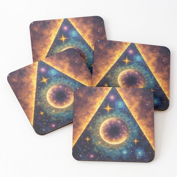 Item preview, Cosmic pyramid with stars and planets designed and sold by Mianku | Für das Leben.