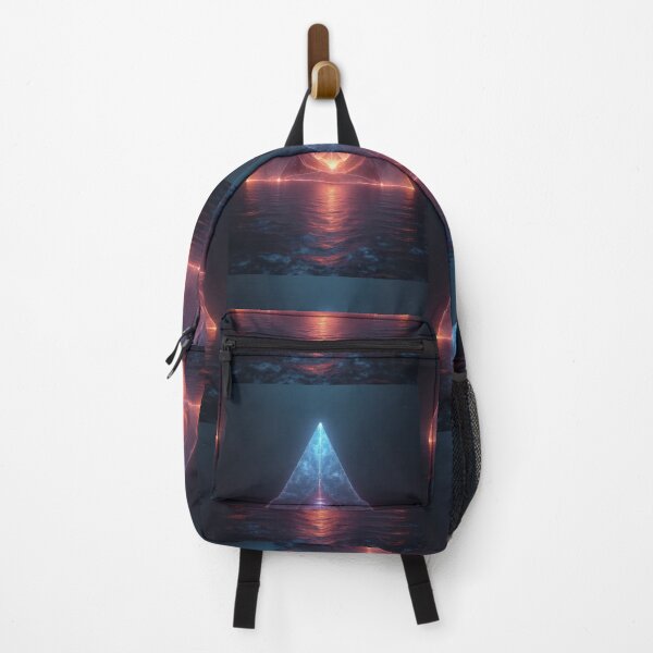 Item preview, Luminous pyramid above calm water designed and sold by Mianku | Für das Leben.