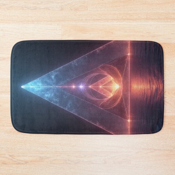 Item preview, Luminous pyramid above calm water designed and sold by Mianku | Für das Leben.