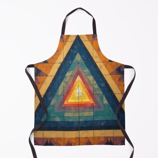 Item preview, Geometric triangles in warm and cool tones designed and sold by Mianku | Für das Leben.