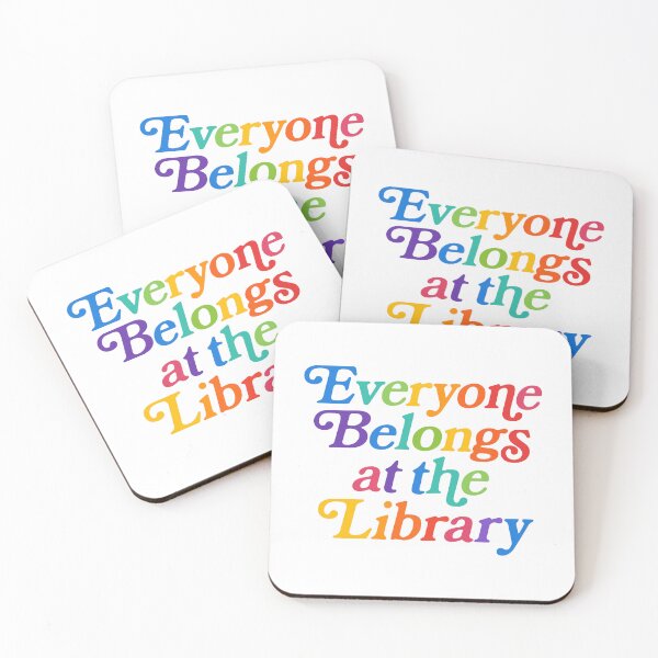 Item preview, Everyone belongs at the library Read Banned Books Banned Books Week Shirt, Banned Books Shirt, Books Save Lives, Support Public Libraries designed and sold by gunaone-design.