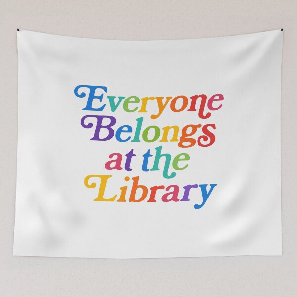 Item preview, Everyone belongs at the library Read Banned Books Banned Books Week Shirt, Banned Books Shirt, Books Save Lives, Support Public Libraries designed and sold by gunaone-design.