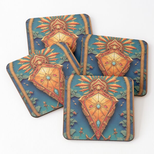 Item preview, Ornate shield with sun symbolism and gemstones designed and sold by Mianku | Für das Leben.