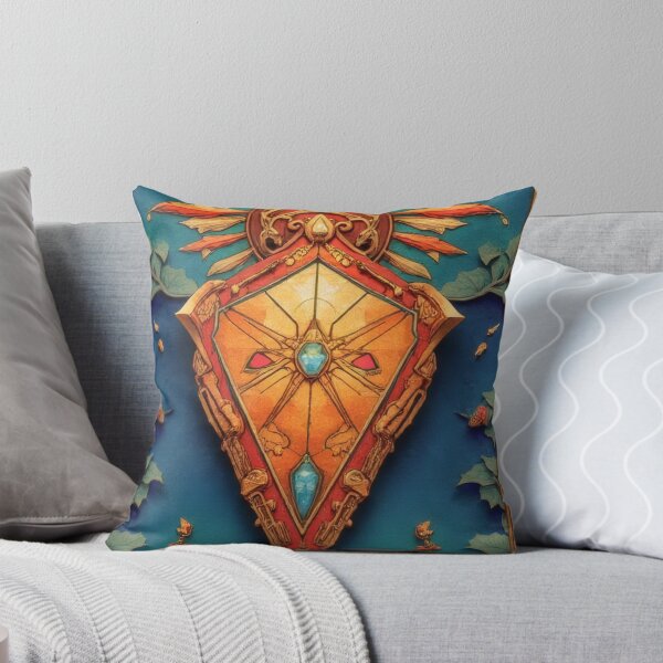Item preview, Ornate shield with sun symbolism and gemstones designed and sold by Mianku | Für das Leben.