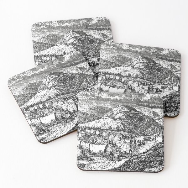 Item preview, Santa Fe Trail Traders Camp Comanche 1844 Illustration designed and sold by TheSoulOfArt.