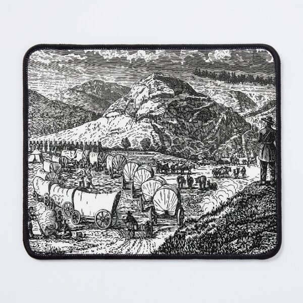 Item preview, Santa Fe Trail Traders Camp Comanche 1844 Illustration designed and sold by TheSoulOfArt.