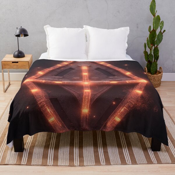 Item preview, A luminous, triangular symbol in a dark room. designed and sold by Mianku | Für das Leben.