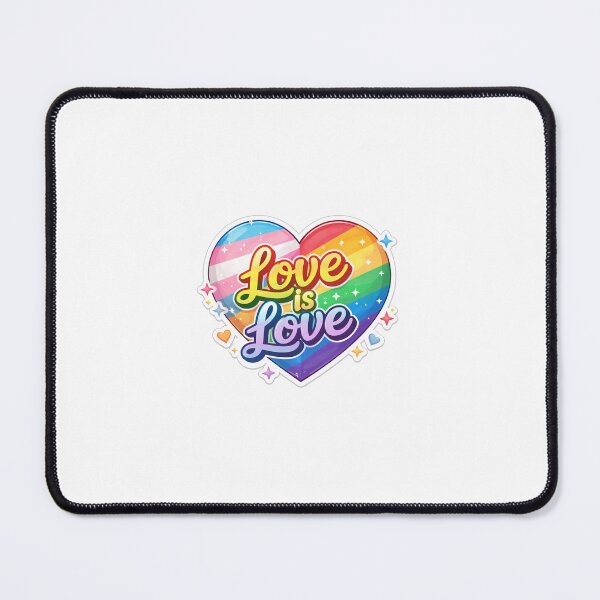Item preview, Love is Love Pride Sticker ? | Rainbow Heart with Trans Flag Colors | Minimalist LGBTQ+ Inclusive Design designed and sold by SparkVault.