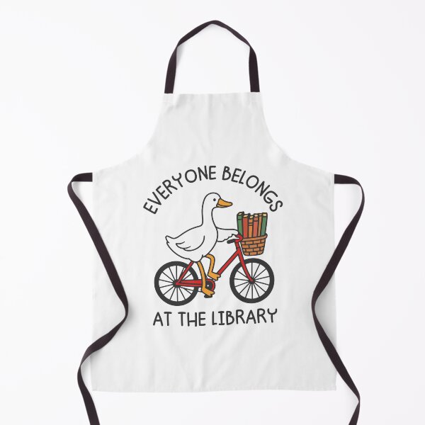 Item preview, Everyone belongs at the library Cute Librarian Goose Book Lover designed and sold by gunaone-design.