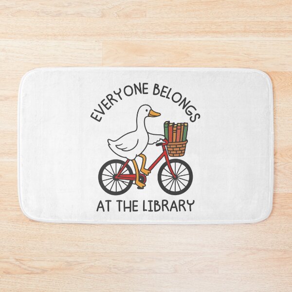 Item preview, Everyone belongs at the library Cute Librarian Goose Book Lover designed and sold by gunaone-design.