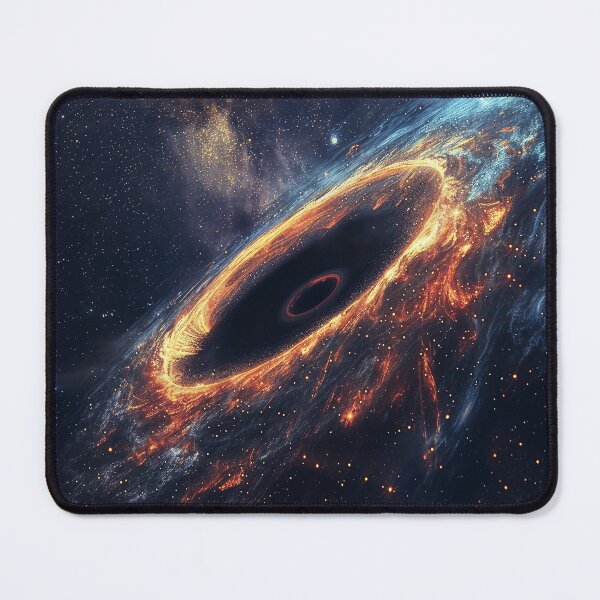 Item preview, Black Hole Accretion Disk - Cosmic Artwork designed and sold by QuantumDrift.