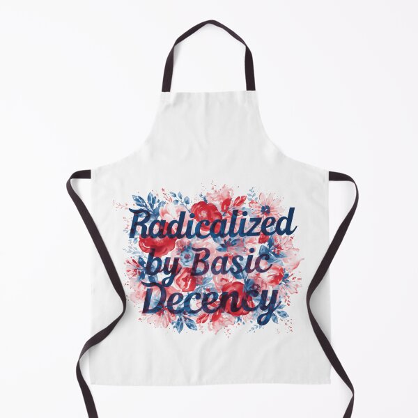 Item preview, Radicalized By Basic Decency Encourages Collective Action Against Injustice Watercolor Flowers designed and sold by SkeletonsDanger.