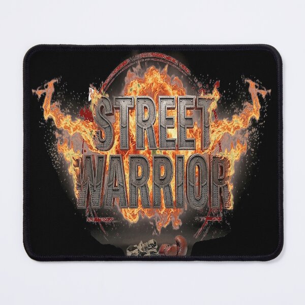 Item preview, Street Warrior Fire Typography | Urban Fighter Explosion Design designed and sold by Mysterious Shop.