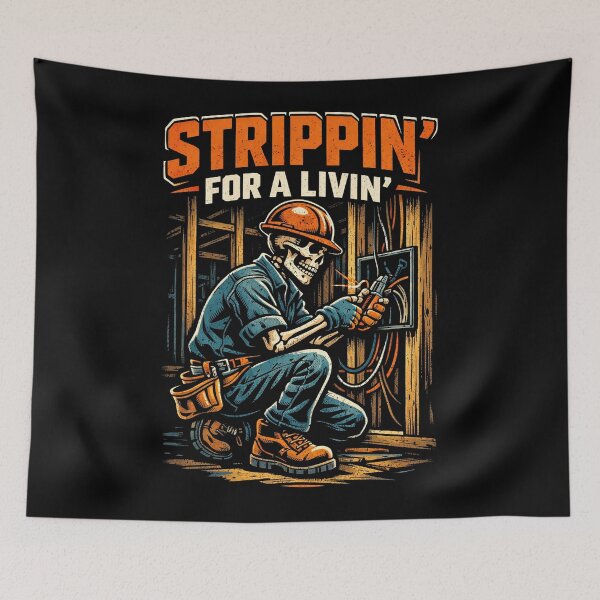 Item preview, Trippin' for A Livin' Funny Skeleton Electrician Lover designed and sold by will freed18.