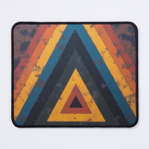 Item preview, Colorful triangles in concentric layers and textures designed and sold by Mianku | Für das Leben.