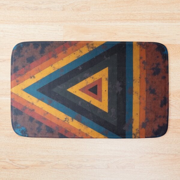 Item preview, Colorful triangles in concentric layers and textures designed and sold by Mianku | Für das Leben.