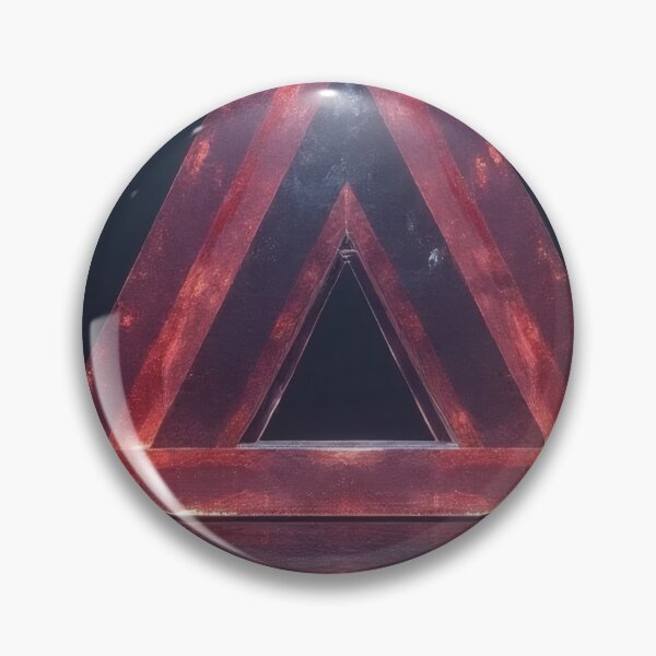 Item preview, Symmetrical red triangular frame over dark water designed and sold by Mianku | Für das Leben.