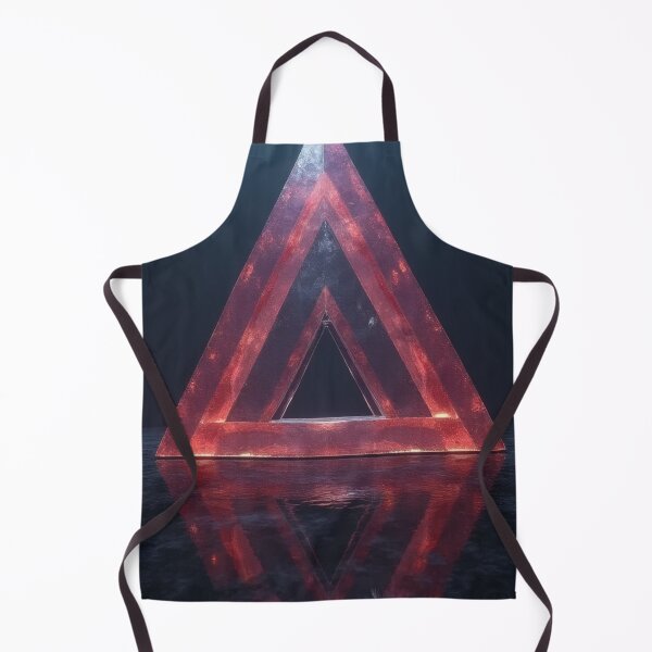 Item preview, Symmetrical red triangular frame over dark water designed and sold by Mianku | Für das Leben.