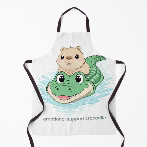 Item preview, capybara emotion support crocodie-T designed and sold by Kanom-Tom.