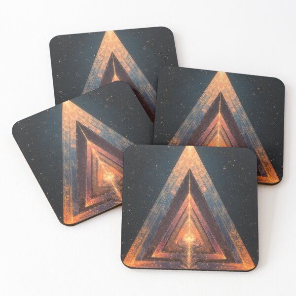 Item preview, Abstract Golden Pyramid in a Star Nebula designed and sold by Mianku | Für das Leben.