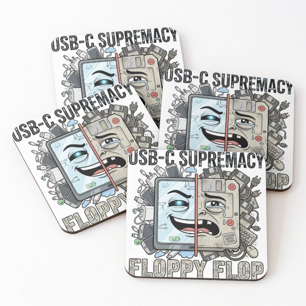 Item preview, USB-C SUPREMACY / FLOPPY FLOP designed and sold by Imaginarium of Chaos falcon88 .