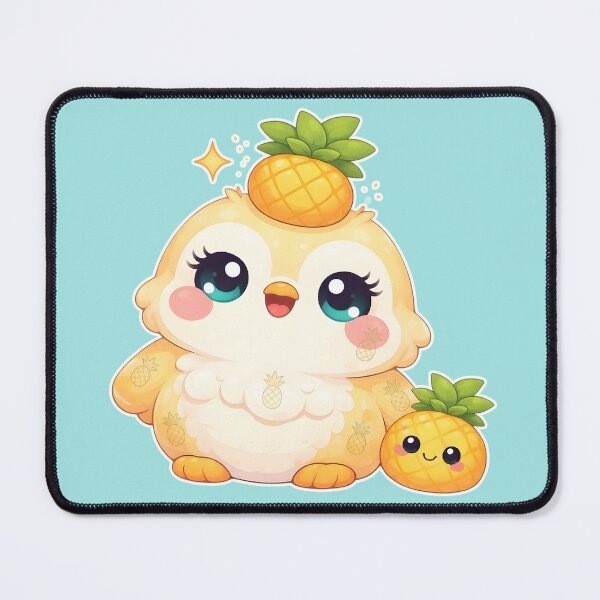 Item preview, Kawaii Tropical Pineapple Chick designed and sold by The sticker haven.