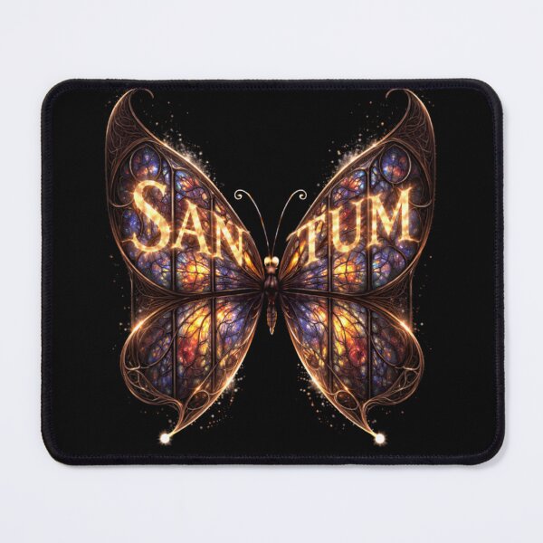 Item preview, SANCTUM Gothic Stained Glass Butterfly – Cathedral Aesthetic designed and sold by printedartgoods.
