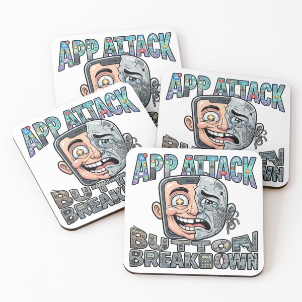 Item preview, APP ATTACK / BUTTON BREAKDOWN designed and sold by Imaginarium of Chaos falcon88 .