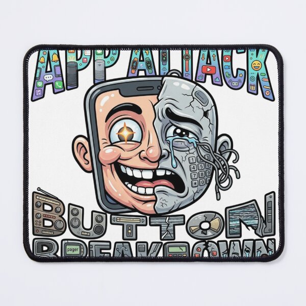 Item preview, APP ATTACK / BUTTON BREAKDOWN designed and sold by Imaginarium of Chaos falcon88 .