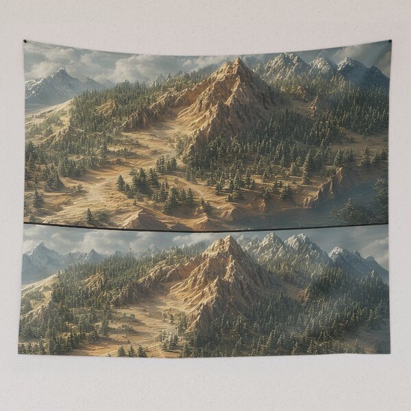 Item preview, Majestic mountain landscapes by the coastal forest designed and sold by Mianku | Für das Leben.