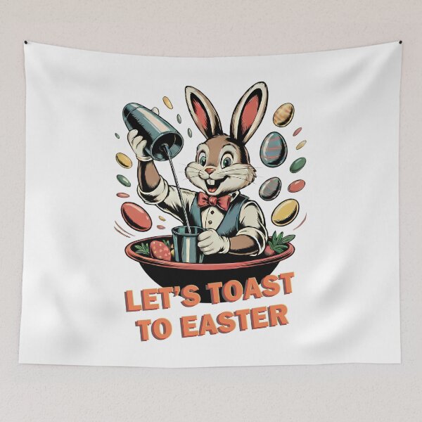 Item preview, Funny Easter Bunny Cocktail Design designed and sold by Art-Arcade6.